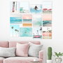 Wallity Conjunto de 12 Cuadros Decorativos MDF Multicolor 20 x 15 cm